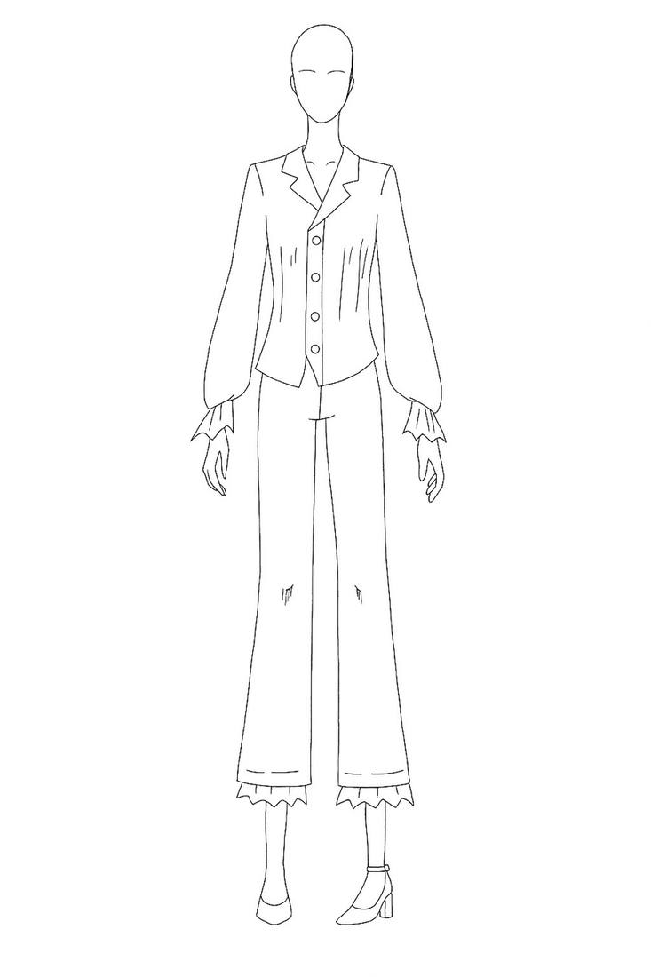 Dreamwave pajamas — line illustration
